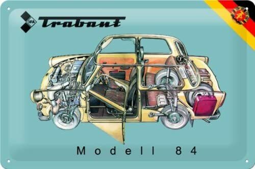 Blechschild 20x30 trabant - blechschild, ddr