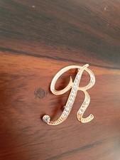 R Buchstabe Brosche Pin Nadel