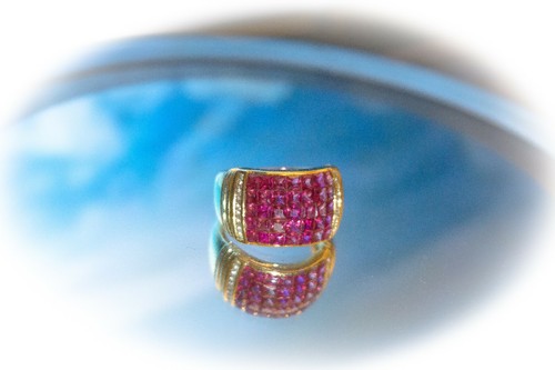 Goldring mit rubinen aus - goldring,