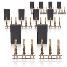 JR Graupner Uni Stecker Servostecker Goldkontakte 10 Stk partCore 100068