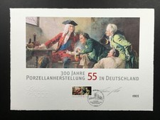 Deutsche Post Briefmarken-Kunstgrafik 2010 PORZELLAN-HERSTELLUNG HANDSIGNIERT!! 