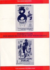 8 1/2 - Amarcord - Federico Fellini - Zwei seiner besten Filme - Presseheft