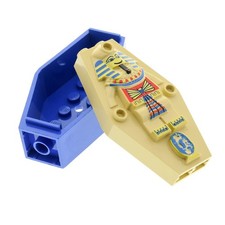 1x Lego Sarg Box 3x4x6 blau