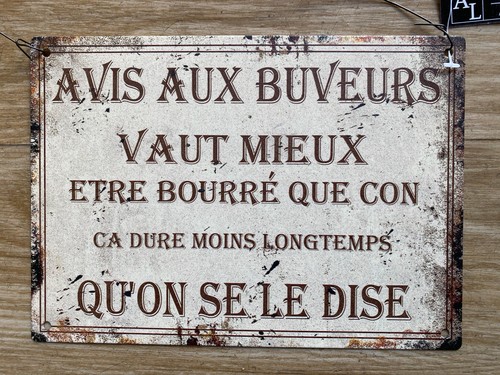 Blechschild vintage shabby - blechschild,