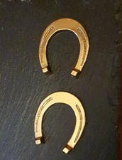 2 x kleine Hufeisen Vintage kleines Hufeisen 70er Jahre  Serviettenhalter retro