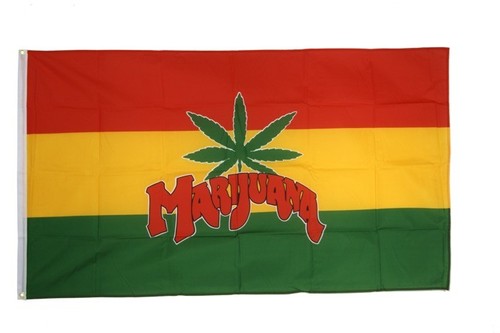 Marijuana hissflagge kiffer - marijuana,