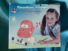 Vintage Spardose Creativ Frosch Figur Statue zum selbstbemalen