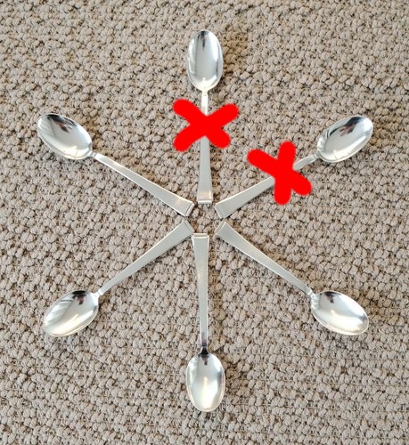 Versilberte teelöffel - 4,