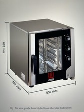 Konvektomat Heißluftofen Kombidämpfer Edelstahl 3,2 KW Temperaturbereich 30-270