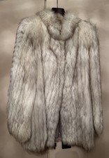 Echte Silberfuchs Pelzjacke