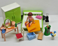 Frau im Schlafzimmer + Möbel + Sammlung + Zubehör + Einrichtung + Playmobil