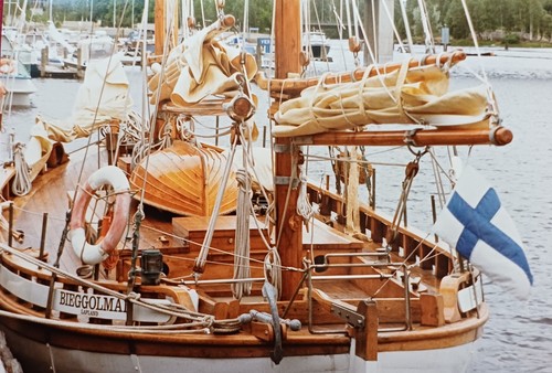 Finnland segelboote hafen - segelboote, am