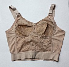 Mieder-BH, Long-BH, Corsage, Longline, Hautfarben