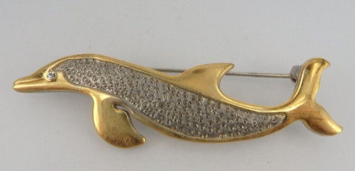 Neugablonz brosche delphin - brosche,