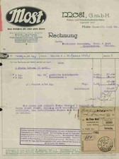 Most GmbH Kakao Schokoladenfabrik 1925 Halle Saale Konditorei Helmbrechts Franke