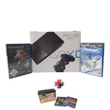 PlayStation 2 PS2 SCPH-90004 CB Sony Konsole & 8xNeue Spiele Slim Sealed selten