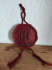 Altes Wachs Siegel Magdeburg antik alt Wappen Stadtwappen 10 cm groß Erinnerung