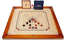 Premium Carrom Brett von Uber Games. Neu im Karton.
