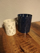 2 x Tchibo Teelichthalter, Kerzenhalter Anker