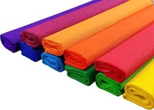 10 Rollen Krepp-Papier farbig