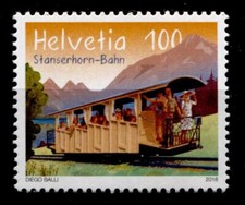 125 Jahre Stanserhorn-Bahn. Standseilbahn (1893). 1W. Schweiz 2018