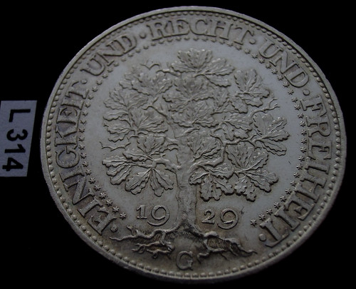 Weimar mark eichbaum 1929 g - 5,