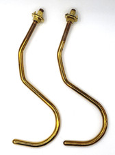 2 Messinghaken für Billardstock Kö Queuehalter Haken Billardtisch Billardzubehör