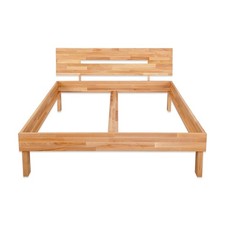 Massivholzbett 140x200 180x200 160x200 Buche mit Kopfteil Natur geölt
