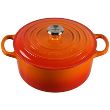 Le Creuset Signature Bräter rund 22 cm ofenrot