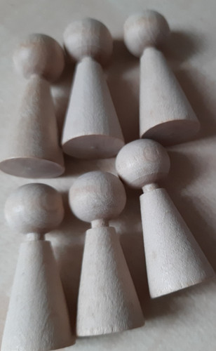 Figurenkegel aus holz - 6, mm