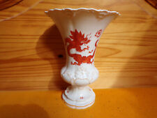 Meissen Schwerter  XL Prunkvase  Dekor Mingdrache Rot 25,0 cm 1.Wahl selten top!