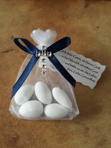Gastgeschenk mandeln taufe - gastgeschenk,