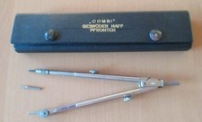 Vintag Etui Combi Zirkel Gebrüder HAFF Pronten OVP