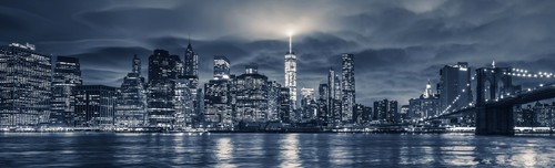 Wandbild view manhattan at - of,