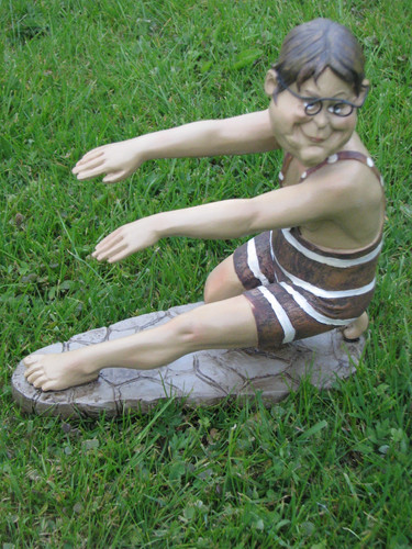 Gartenfigur john der - john, schwimmer