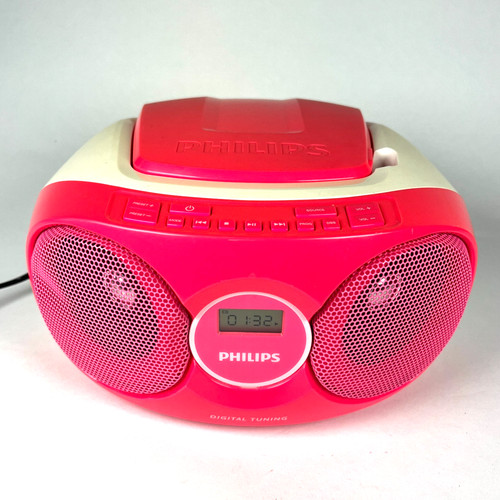 Hot pink philips player - player,
