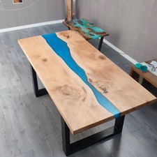 Blue Epoxy River Table | Live