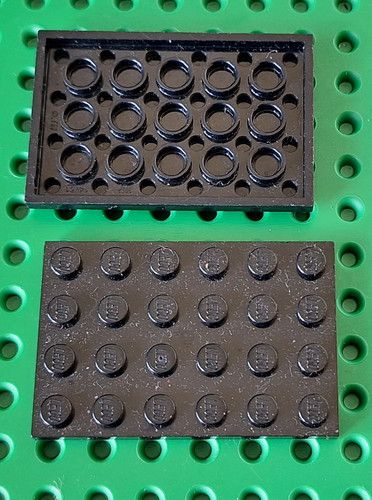 Lego platte 4x6 schwarz - lego,