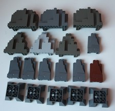 18 x LEGO Burg Felsen Berg