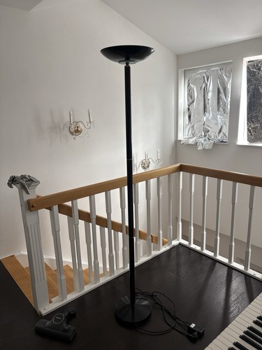 Schwarze büro stehlampe - schwarze, büro-stehlampe