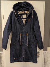 Parka Winterjacke Damen, Größe L , von 'Mazine', dunkelblau navy gepunktet