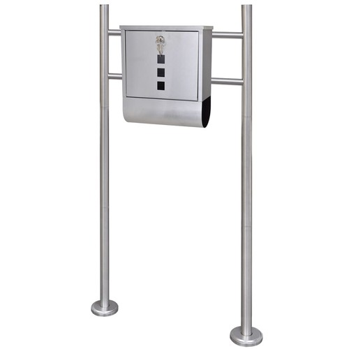 Edelstahl standbriefkasten - edelstahl,