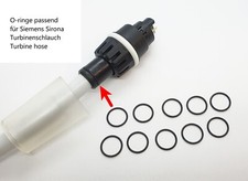 10 O-Ringe O-ring passend für Siemens Sirona Turbinenschlauch Turbine Schlauch