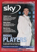 Sky TV Guide Aug 2000 Rare OOP D Beckham/⚽ R Keating/Louise New Polybag Sealed 