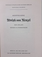 Adolph von Menzel Ausstellung