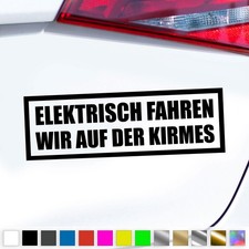 Elektrisch Aufkleber Fahre Ich