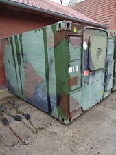 Lagercontainer Motorad Bundeswehr Farben Heizung Frost Frei