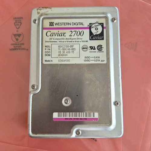 Caviar 2700 hdd - ✅, wd