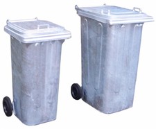 Mülltonne aus feuerverzinktem