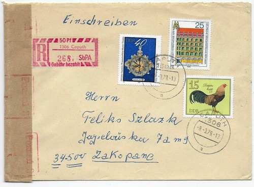 Einschreiben ddr caputh 1979 - ddr,